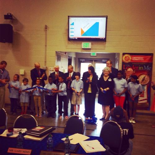 Gym Ribbon Cutting 2014 